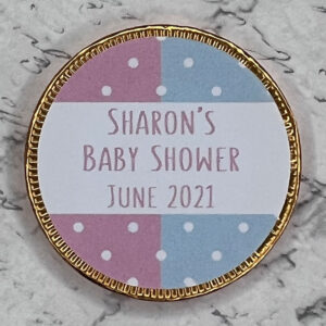 Personalised Baby Shower Chocolate Coins