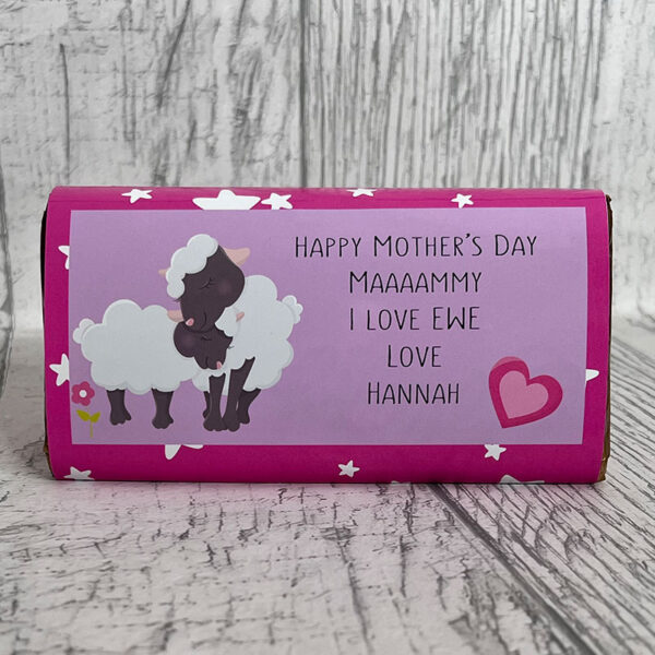 Personalised Mother Sheep Chocolate Bar