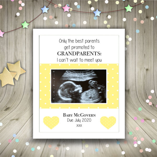 Framed Print - To Grandparents from Bump
