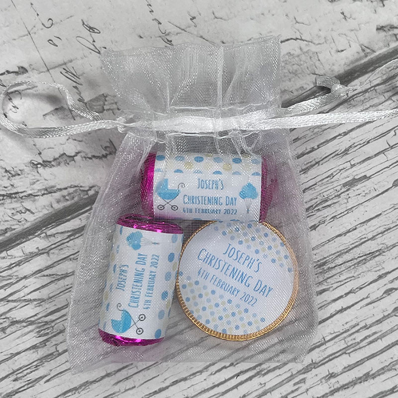 Personalised Christening Organza Bag