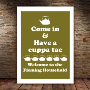 Framed Print - Come In & Have A Cuppa Tae