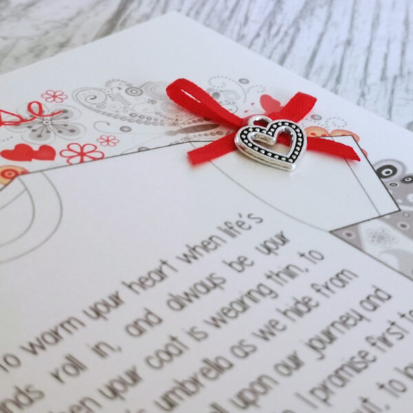 Heart on my Sleeve - My Promise - Greeting Card - Image 2