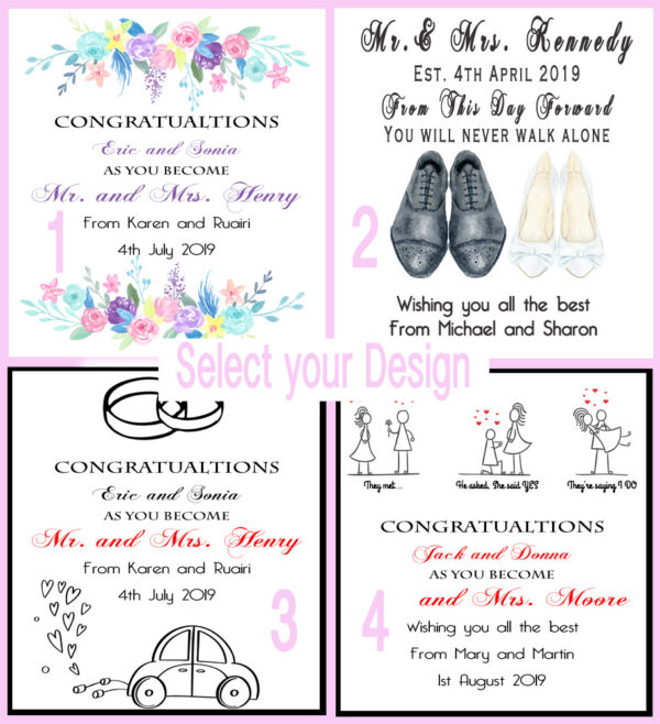 Wine Bottle Label - Wedding - Image 2