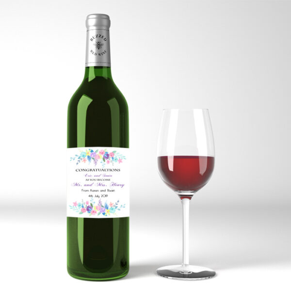 Wine Bottle Label - Wedding