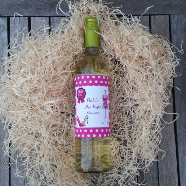 Personalised Hen Party Wine Bottle Label - Image 3