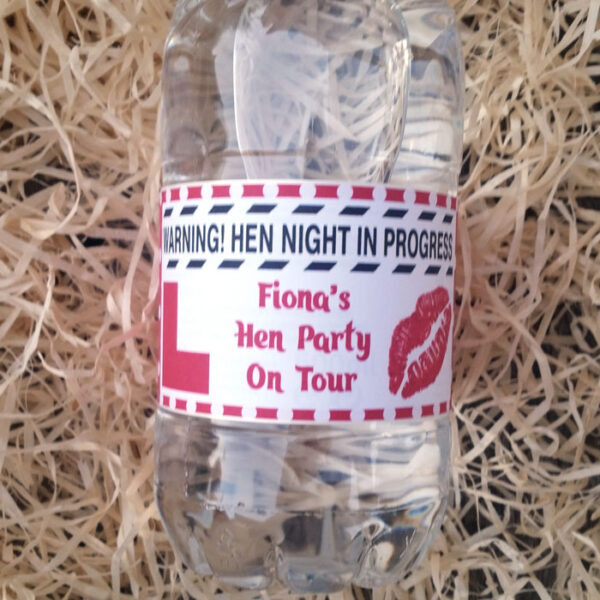 Personalised Hen Party Bottle Wrappers