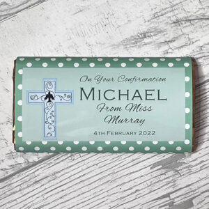 Personalised Chocolate Bar - Confirmation Cross