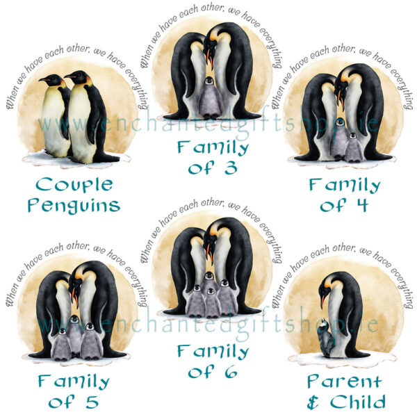 Penguin Family Christmas Cushion Cover - Image 3