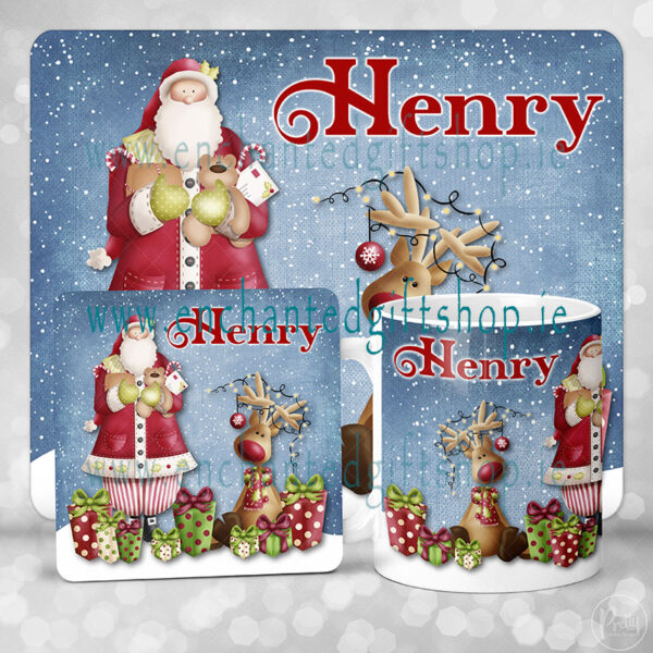 Santa & Rudolph Personalised Mug