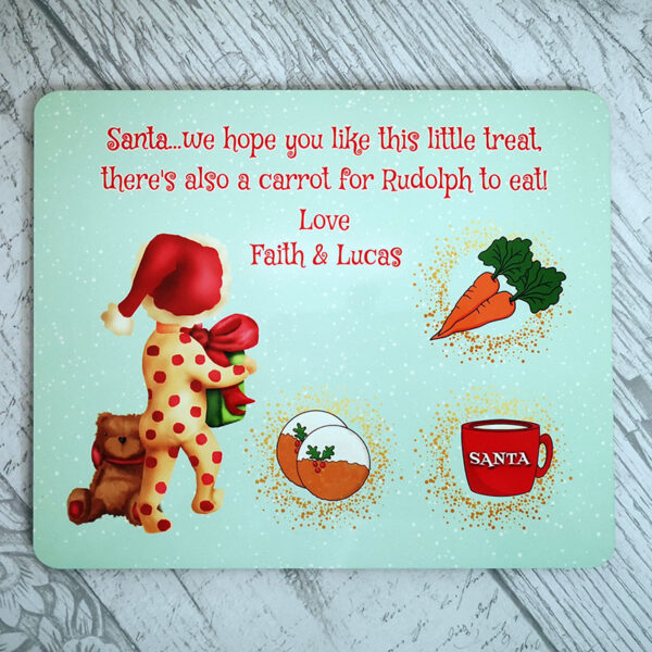 Santa and Rudolph Treat Tray