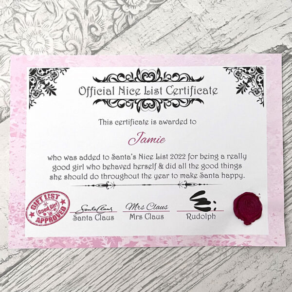 Nice Certificate & Chocolate Bar - Image 7
