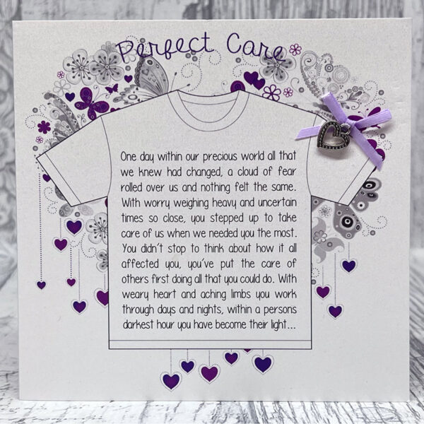 Heart on my Sleeve - Perfect Care - Greeting Card