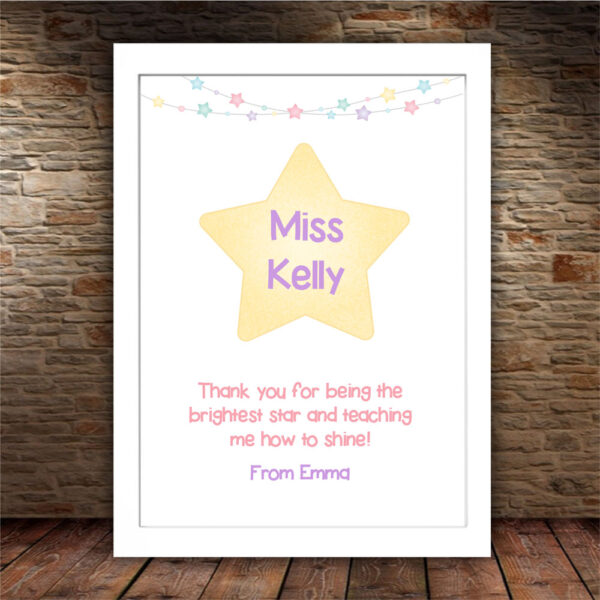 Framed Print - Star Teacher