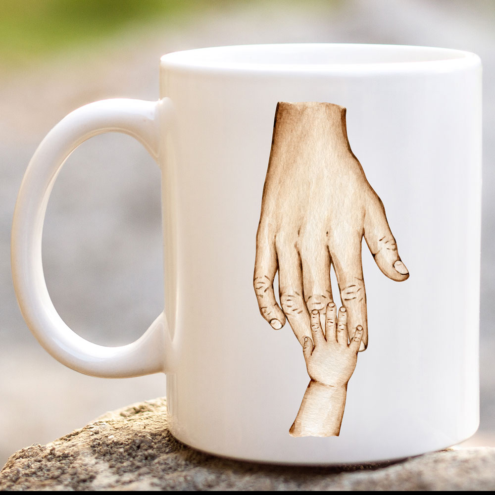 Daddy Hold Hand Mug