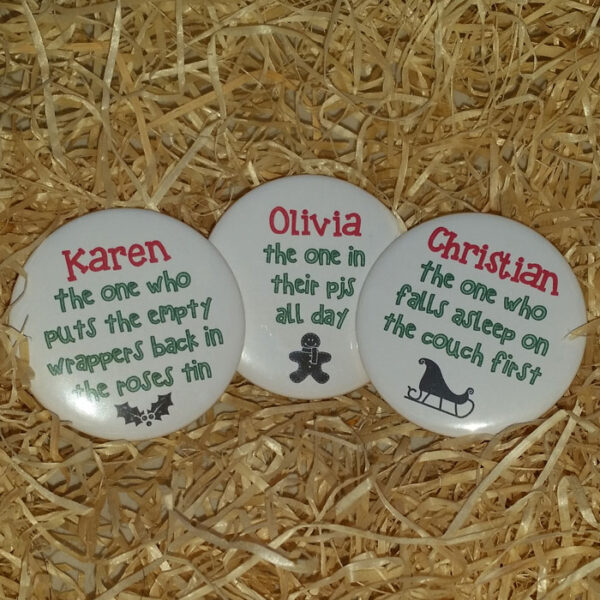 Christmas Day Dinner Badges