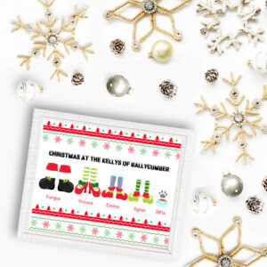 Framed Print – Christmas Feet