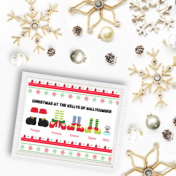 Framed Print – Christmas Feet