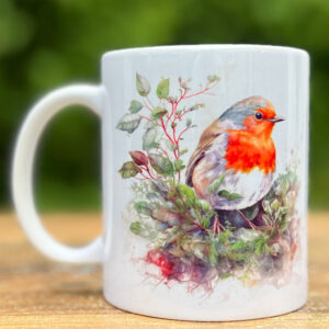 Remember Me Robin Printed Mug Design 2