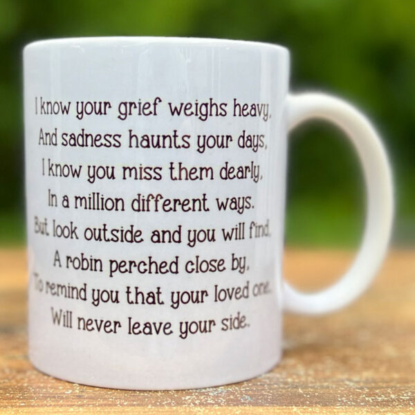 Remember Me Robin Printed Mug Design 3 - Image 2