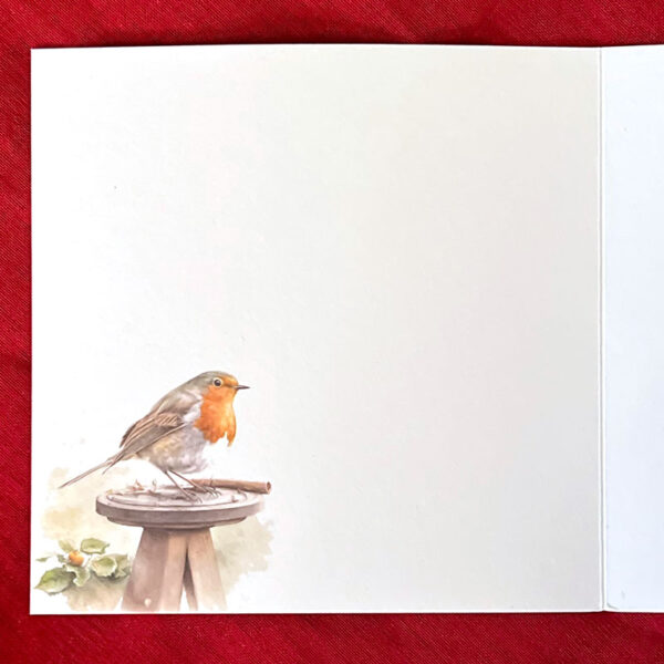 Remember Me Robin Eco Friendly Greeting Card Design 1 - Image 2