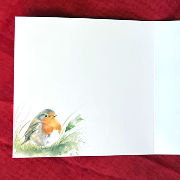 Remember Me Robin Eco Friendly Greeting Card Design 4 - Image 2