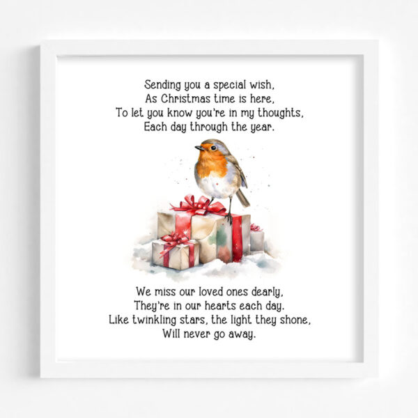 Remember Me Robin Printed Frame Design 6