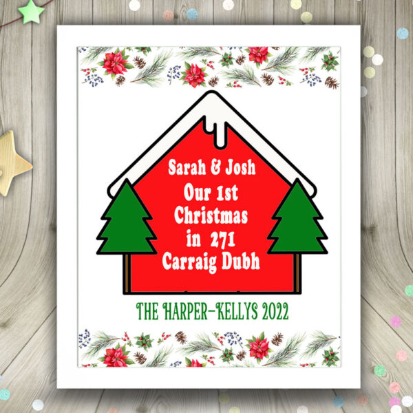 Framed Print – First Christmas In A New Home