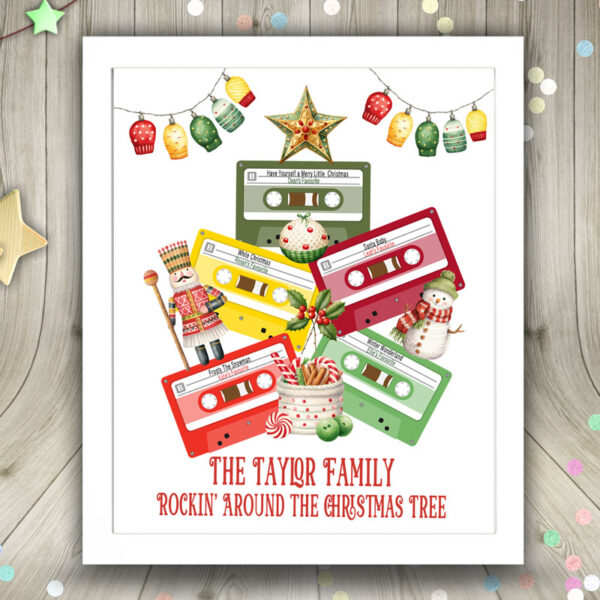 Framed Print – Christmas Mixed Tapes