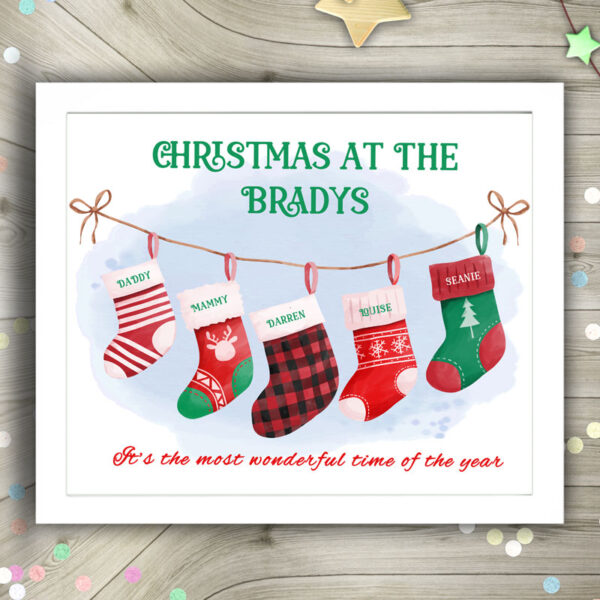 Framed Print – Christmas Stockings