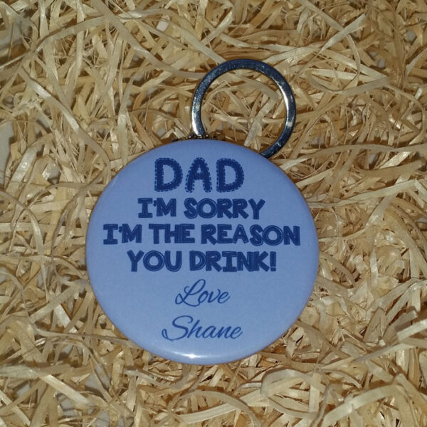Personalised Dad Bottle Opener Keyrings