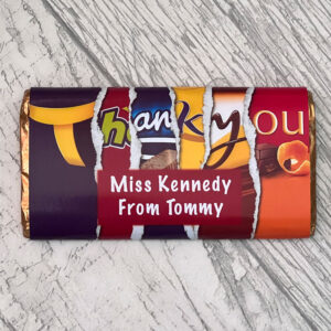Personalised Thank You Teacher Chocolate Bar