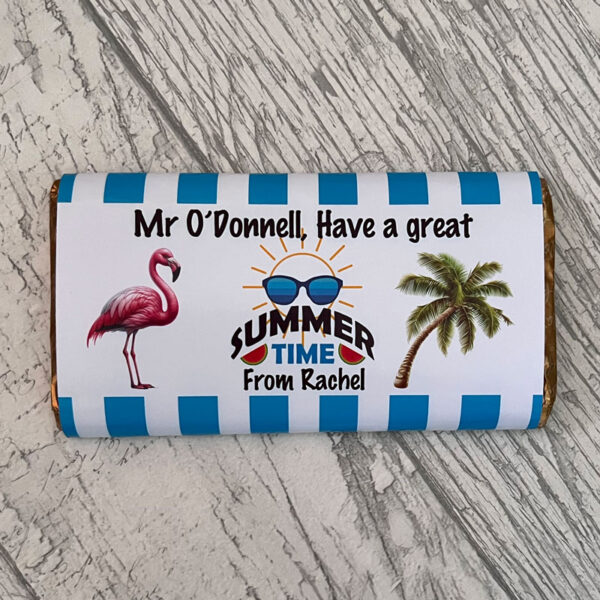 Personalised Have A Great Summer Teacher Chocolate Bar