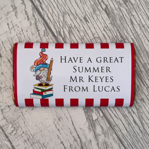 Personalised Teacher Gonk Chocolate Bar