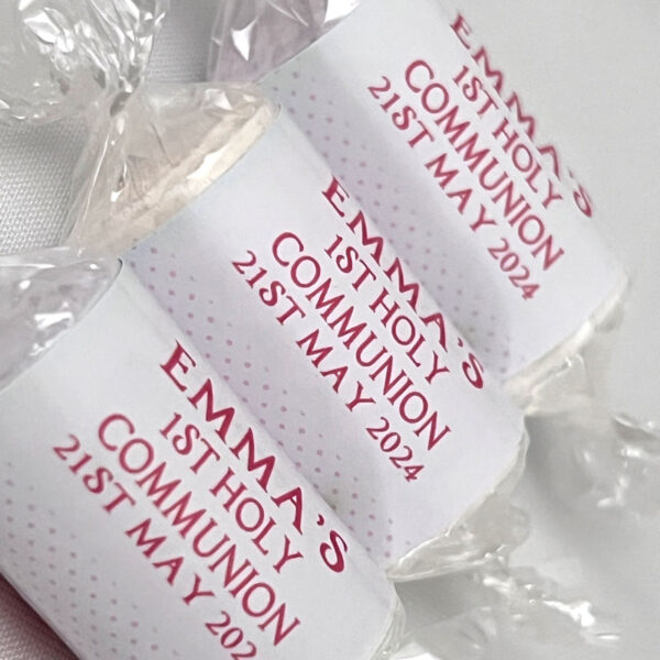 Personalised Luxury Communion Love Hearts