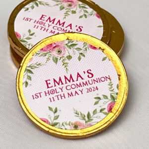 Personalised Luxury Communion Chocolate Coins