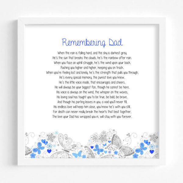 Remembering Dad Framed Gift
