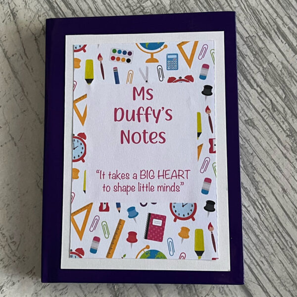 Personalised Teacher Notebook and Sweets - Image 3