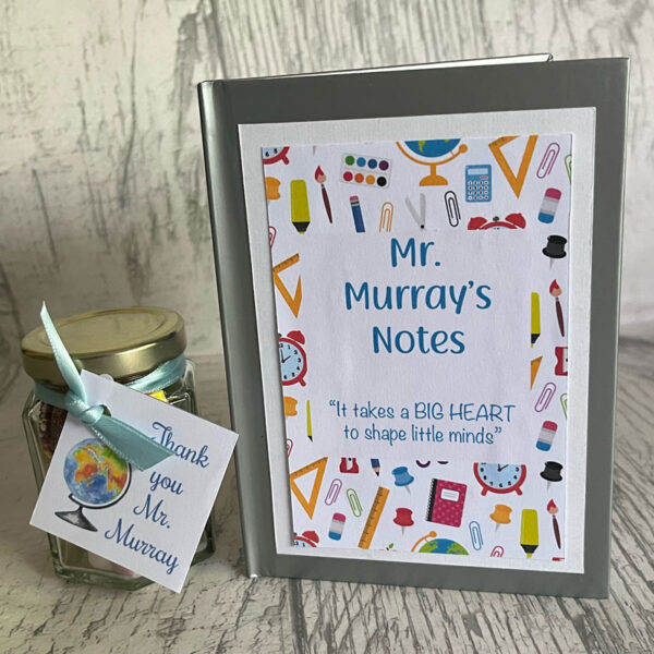 Personalised Teacher Notebook and Sweets - Image 4