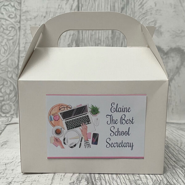 Personalised School Secretary Fillable Treat Box