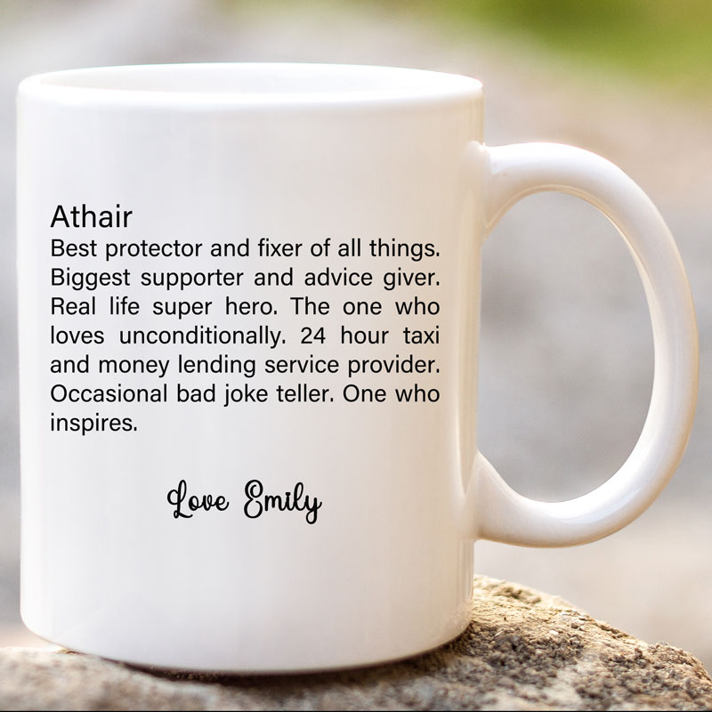 Athair Definition Personalised Mug - Image 2