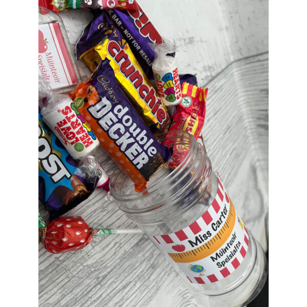 Personalised SNA Sweet Jar and Keyring - Image 2