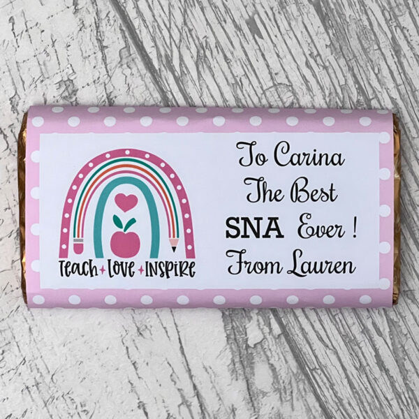Personalised SNA Rainbow Chocolate Bar