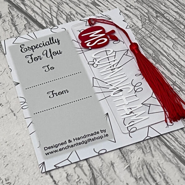 Personalised Teacher Apple Bookmark - Image 2
