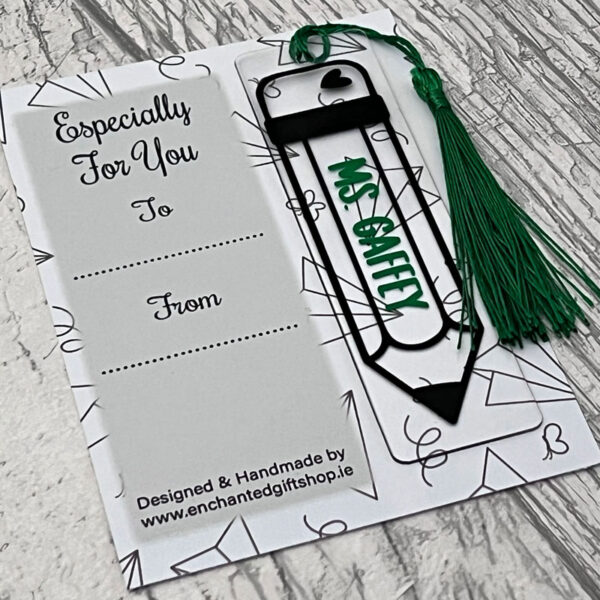 Personalised Teacher Pencil Bookmark - Image 2